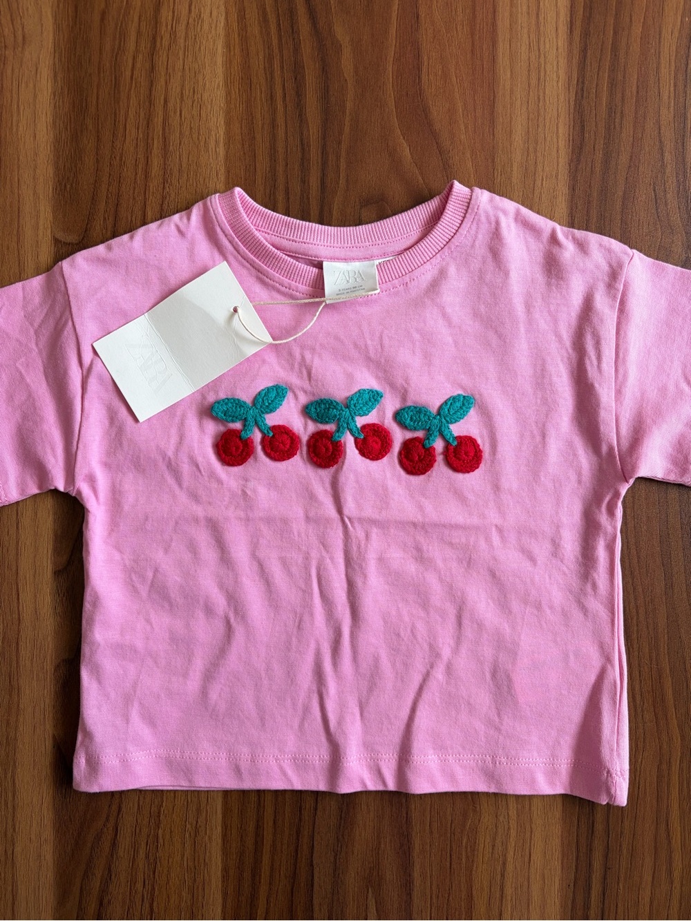 NWT Zara 3Y Pink Cherry Tee